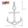 trendor 41178 Silver 925 Anchor Pendant with Chain for Men Image 5