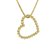 trendor 41186 Women's Necklace Swinging Heart Gold Plated Silver 925 Image 1