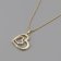 trendor 41182 Women's Heart Pendant Necklace Gold Plated Silver 925 Image 3