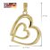 trendor 41182 Women's Heart Pendant Necklace Gold Plated Silver 925 Image 6