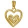 trendor 41206 Damen-Halskette mit Anhänger Gold auf Silber Herz mit Zirkonia Bild 2
