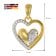 trendor 41206 Damen-Halskette mit Anhänger Gold auf Silber Herz mit Zirkonia Bild 6