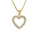 trendor 41210 Ladies Necklace Gold Plated Silver 925 Heart with Cubic Zirconia Image 1