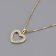 trendor 41210 Damen-Halskette Herz-Anhänger mit Zirkonia 15 mm Gold auf Silber Bild 3