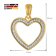 trendor 41210 Damen-Halskette Herz-Anhänger mit Zirkonia 15 mm Gold auf Silber Bild 6