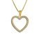 trendor 41208 Damen-Kette mit Anhänger Gold auf Silber Herz mit Zirkonia 18 mm Bild 1