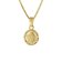 trendor 41217 Baptism Gift for Kids Angel 333/8K on Gold-Plated Silver Chain Image 1