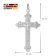 trendor 41388 Herren-Kette mit orthodoxem Kreuz Anhänger 45 mm 925 Silber Bild 6