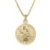 trendor 41432 Archangel Raphael Pendant 333 Gold on Gold-Plated Silver Chain Image 1