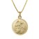 trendor 41438 Guardian Angel Pendant Ø 18 mm Gold 333 on Gold-Plated Chain Image 1