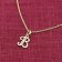 trendor 41520-B Letter Pendant B 333/8K Gold with Gold-Plated Silver Chain Image 2