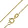 trendor 41520-B Letter Pendant B 333/8K Gold with Gold-Plated Silver Chain Image 3