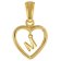 trendor 41725-M Heart Pendant M with Chain Silver Gold-Plated Image 2