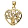 trendor 41555 Tree Of Life Pendant Gold 333 with Gold-Plated Silver Necklace Image 2