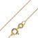 trendor 41814 Necklace for Pendants 18-Carat-Gold 750 Anchor Chain 0.8 mm Wide Image 1