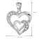 trendor 41622 Necklace with Heart in Heart Pendant 925 silver Image 5