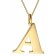 trendor 41790-A Women's Necklace with Capital Letter A Gold-Plated 925 Silver Image 1