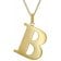 trendor 41790-B Damen-Kette mit Großem Buchstaben B 925 Silber mit Goldauflage Bild 1