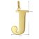 trendor 41790-J Damen-Kette mit Großem Buchstaben J 925 Silber mit Goldauflage Bild 6