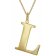 trendor 41790-L Halskette mit Großem Buchstaben L 925 Silber mit Goldauflage Bild 1