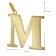 trendor 41790-M Damen-Kette mit Großem Buchstaben M 925 Silber mit Goldauflage Bild 6