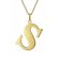 trendor 41790-S Halskette mit Großem Buchstaben S 925 Silber mit Goldauflage Bild 1