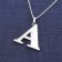trendor 41780-A Women's Necklace with Capital Letter A 925 Silver Image 2