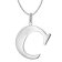 trendor 41780-C Women's Necklace with Capital Letter C 925 Silver Image 1