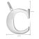 trendor 41780-C Women's Necklace with Capital Letter C 925 Silver Image 6