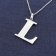 trendor 41780-L Women's Necklace with Capital Letter L 925 Silver Image 2
