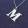 trendor 41780-M Women's Necklace with Capital Letter M 925 Silver Image 2