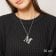 trendor 41780-M Women's Necklace with Capital Letter M 925 Silver Image 4