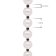 trendor 41848 Men's Pearl Necklace with Black Spinels 50 cm Image 5