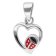 trendor 41677 Girl's Heart Pendant Necklace 925 Silver Image 2