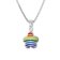 trendor 41691 Girls Necklace with Colourful Flower 925 Silver Image 1