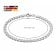 trendor 75136 Men's Bracelet Silver 925 Flat Curb Chain 4.7 mm Wide 4