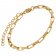 trendor 75881 Armband Gold auf Edelstahl Weitanker-Kette Bild 1