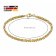 trendor 51560 Bracelet Byzantine Chain Gold-Plated Silver 925 Width 2.8 mm Image 5