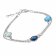 trendor 51344 Armband für Damen 925 Sterlingsilber Armkette mit Blauen Quarzen Bild 1