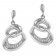 trendor 64970 Silver Drop Earrings with Cubic Zirconia Image 1