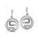 trendor 65038 Silver Women's Drop Earrings Cubic Zirconia Image 1