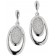 trendor 65144 Silver Drop Earrings with Cubic Zirconia Image 1
