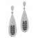 trendor 69920 Silver Women's Drop Earrings with Cubic Zirconia Image 1