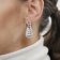 trendor 80722 Silver Drop Earrings with Cubic Zirconia Image 2