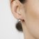 trendor 08778 Silver Earrings White Glass Pearl Image 3