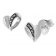trendor 08781 Silver Earrings Heart with Marcasites Image 1