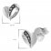 trendor 08781 Silver Earrings Heart with Marcasites Image 4