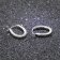 trendor 08782 Women's Hoop Earrings Silver 18 mm Image 2
