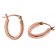 trendor 08783 Silver Earrings 18 mm Rose Gold Plated Image 1