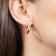 trendor 08783 Silver Earrings 18 mm Rose Gold Plated Image 3
